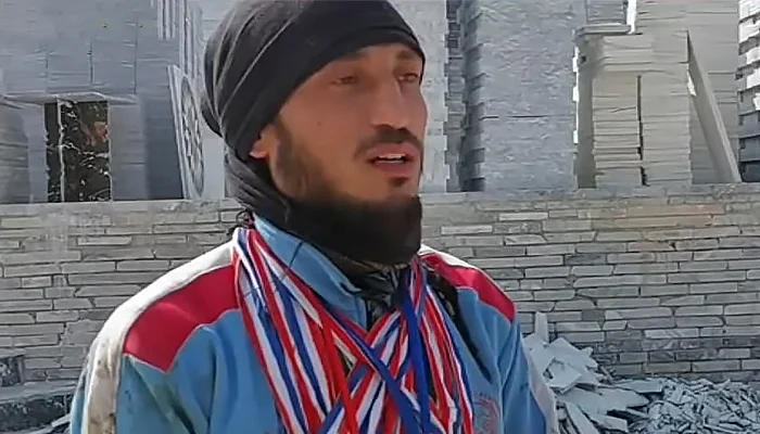 National Medallist Rizwan Pathan Forced into Marble Factory Work Amid Financial Hardship