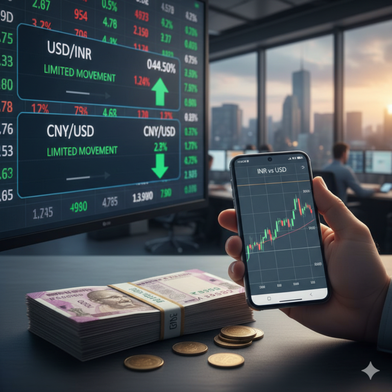 Indian Rupee Steady Despite Weak Dollar and Strong Yuan