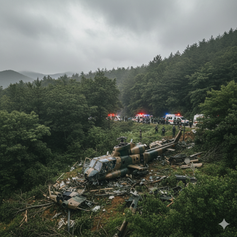 South Korean military helicopter crash kills two during training