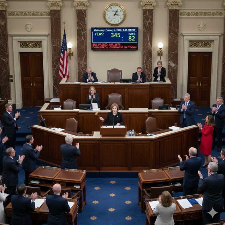 U.S. House Approves Funding to End Partial Government Shutdown