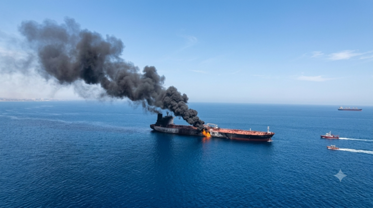 Tanker Hit by Projectile Off Oman, Vessel Left Without Control, UKMTO Says